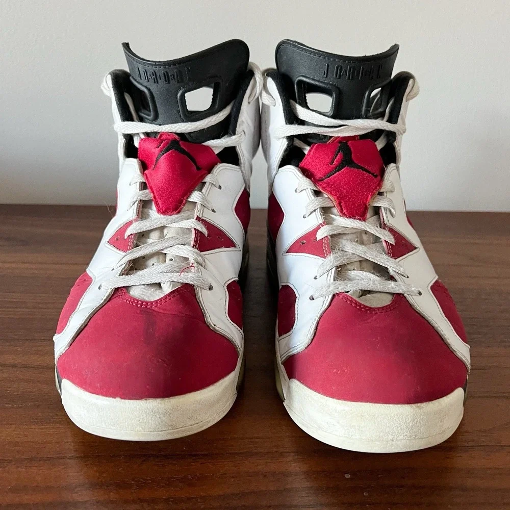 Air Jordan 6 Retro Carmine 2014‎ Size 12 Red White Black OG Box 384664-001